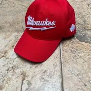 Milwaukee Fuel Canada Red Embroidered Baseball Cap